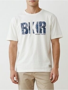 Buckaroo White Tee with Blue Graphic | Men’s | Large